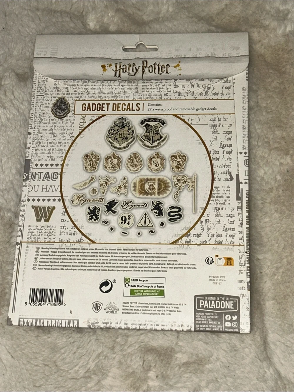 Harry Potter Gold Gadget Decals-NEW